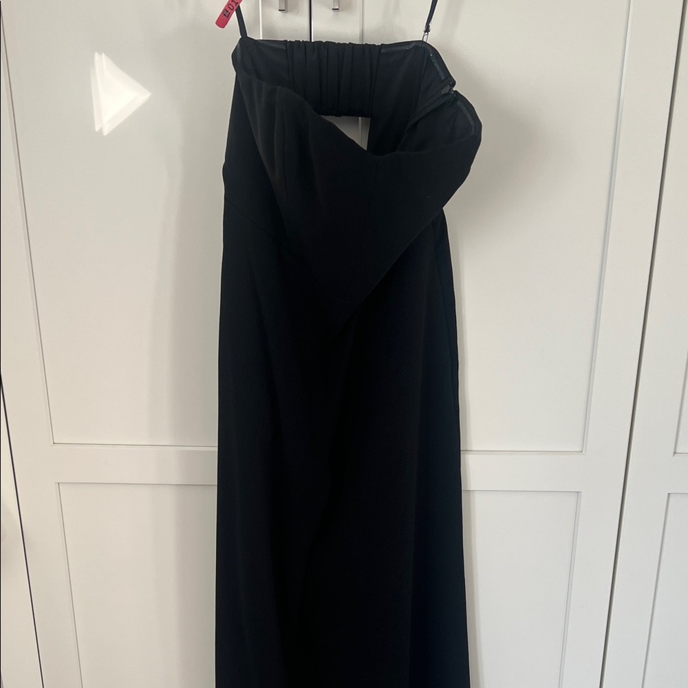Elegant Black Strapless Jumpsuit